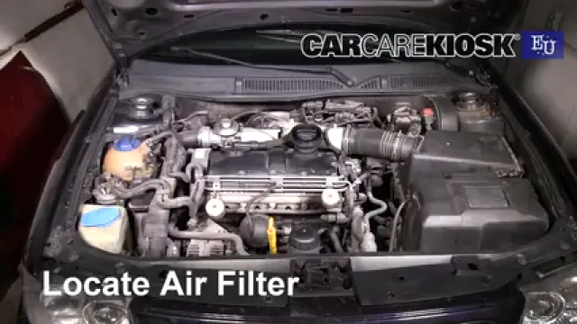 2001 Audi A3 TDI 1.9L 4 Cyl. Turbo Diesel Air Filter (Engine) Replace